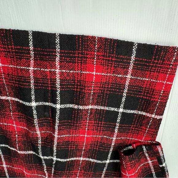 Torrid Red & Black Plaid Woolen Wedge Coat size 3 women’s pea coat - Picture 11 of 12